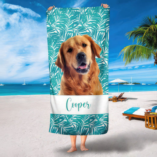 GeckoCustom Photo Print Dog Beach Towels