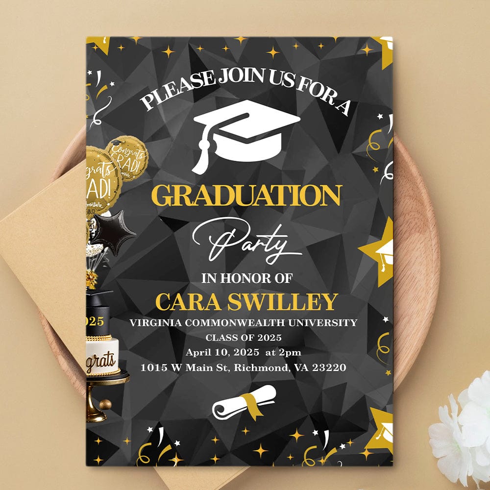 grad party card Graduation Invitations | 2026 Invites The interior of this Designer Greetings graduation card design reads NobleWorks Keg Parties Funny Graduation