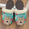 GeckoCustom Plush Slippers Custom Photo Custom Name Dog Cat 888683 N369 HN590