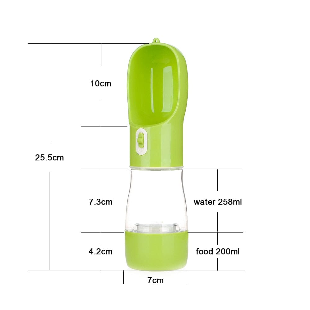 GeckoCustom Portable Dog Water Bottle Food and Water Container For Dog Pets Feeder Bowl Outdoor Travel Drinking Bowls Water Dispenser