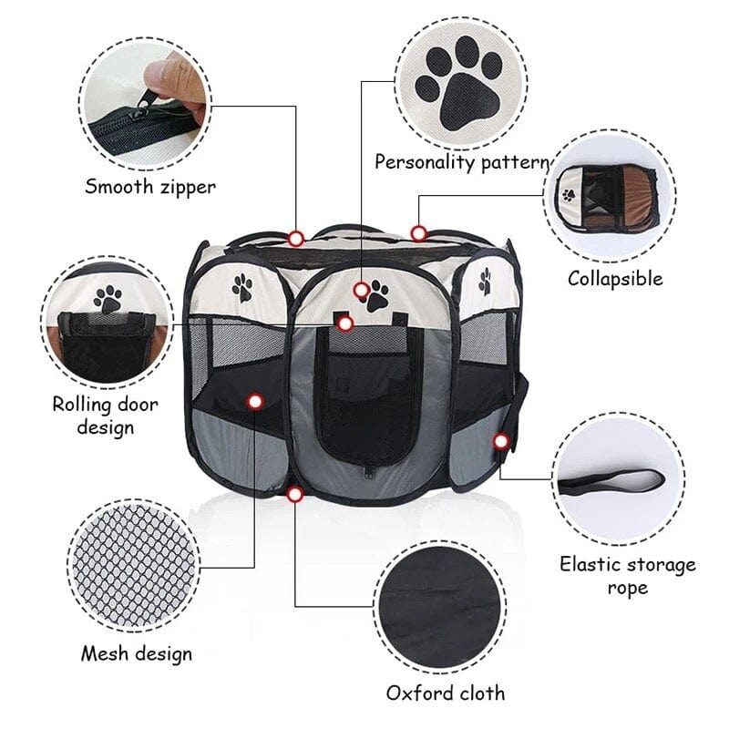 Portable Foldable Pet Tent GeckoCustom