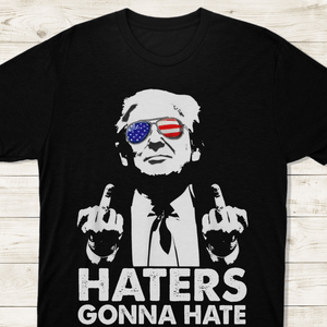 GeckoCustom President Donald Trump 2024 Middle Finger Fuck Your Feelings Shirt DM01 891195