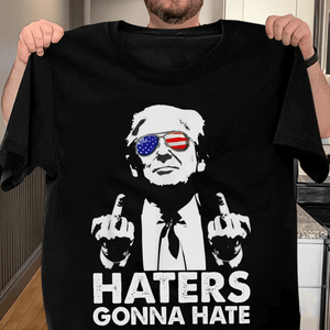 GeckoCustom President Donald Trump 2024 Middle Finger Fuck Your Feelings Shirt DM01 891195