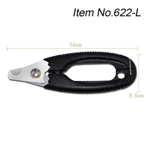 GeckoCustom Professional Pet Cat Dog Nail Clipper Cutter With Sickle Stainless Steel Grooming Scissors Clippers for Pet Claws Dog Supplies 622-L / As the pictures show