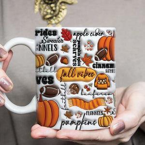 GeckoCustom Pumpkin Fall Vibes Thanksgiving Halloween Gift Mug HO82 891344