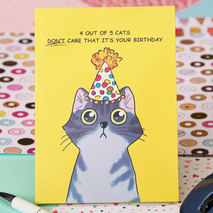 GeckoCustom ,Purr-Fect Pop up Birthday Card, 3D Cat Farting Confetti Funny Birthday Card, Cat Mom or Dad Bday Popup Cards for Husband, Wife, Friend, and Every Cat Lover, 1 Notepaper, 1 Envelope Purr-Fect Birthday