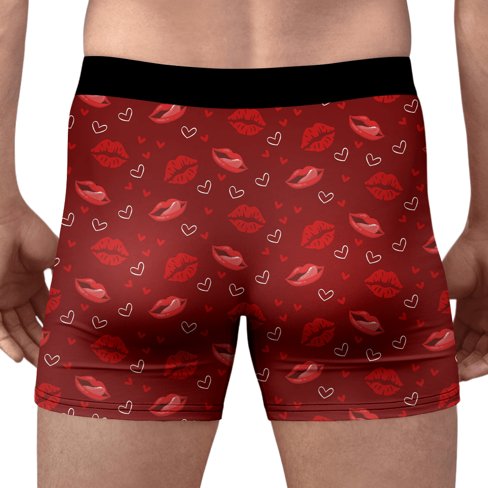 GeckoCustom Real Men Make Your Panties Wet Not Your Eyes Man's Boxer Valentine's Day, Anniversary Gift HA75 891854