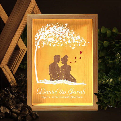 GeckoCustom Romantic Love For Couple Light Box Personalized Gift TA29 890060 5.91 x 8.27