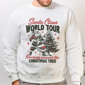 GeckoCustom Santa Claus World Tour Rocking Around The Christmas Tree Sweatshirt HO82 893208