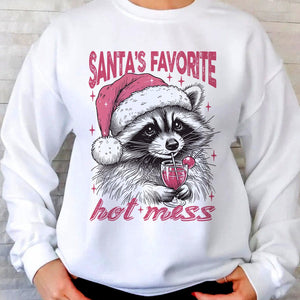 GeckoCustom Santa's Favorite Hot Mess Christmas Sweatshirt HO82 893214