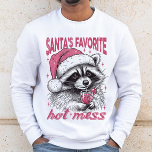 GeckoCustom Santa's Favorite Hot Mess Christmas Sweatshirt HO82 893214