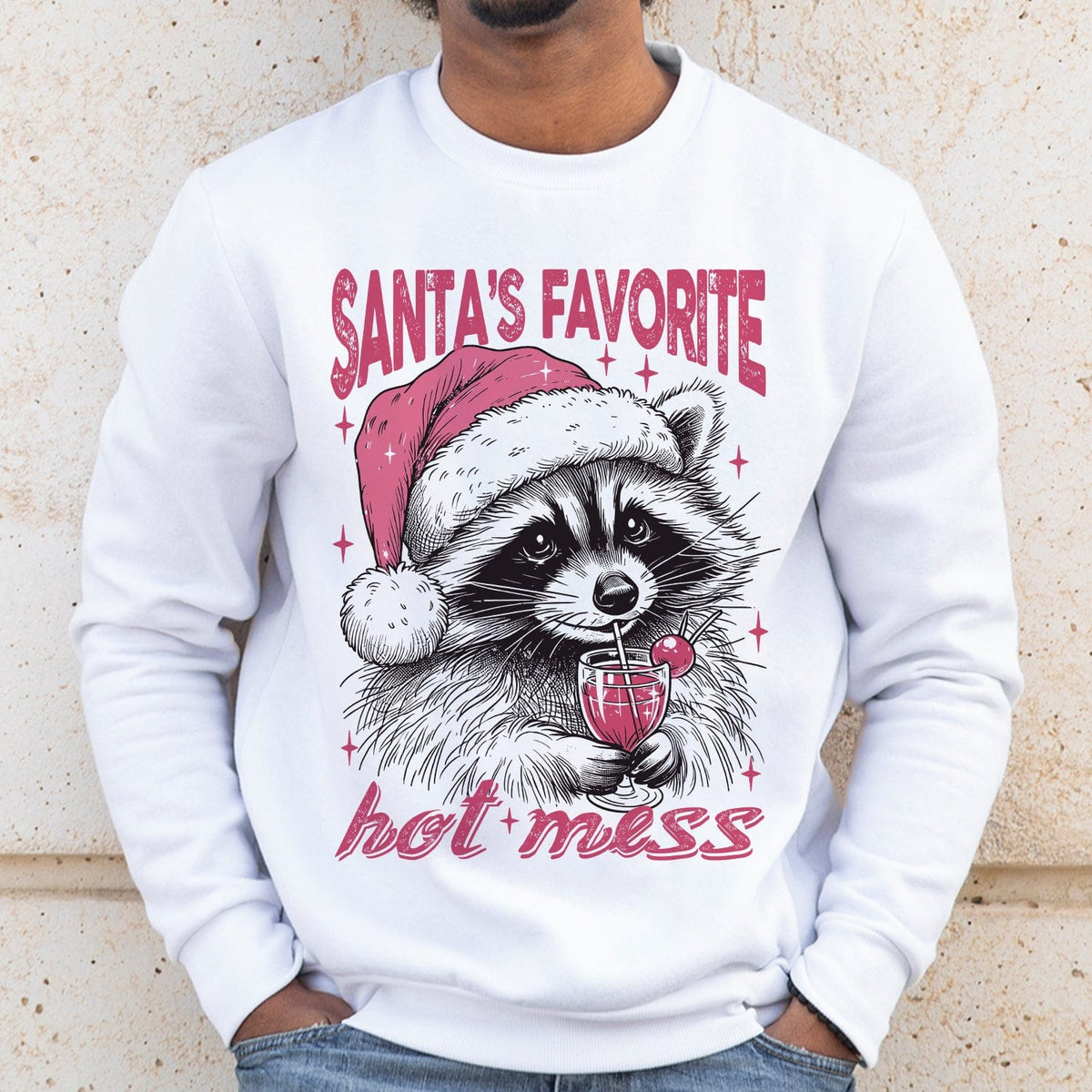 GeckoCustom Santa's Favorite Hot Mess Christmas Sweatshirt HO82 893214