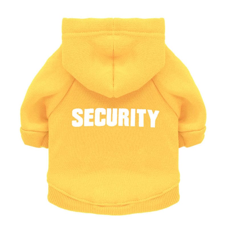 GeckoCustom Security Cat Clothes Pet Cat Coats Jacket Hoodies For Cats Outfit Warm Pet Clothing Rabbit Animals Pet Costume For Small Dogs Yellow / XS