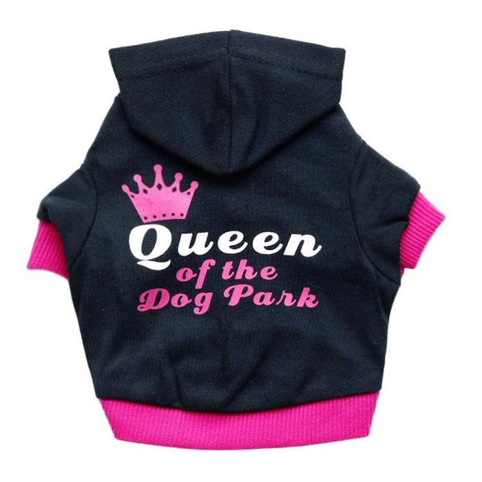 GeckoCustom Security Dog Clothes Small Dog Hoodie Coat Chihuahua Dog Sweatshirt French Bulldog Warm Puppy Clothes Hoodie For Dog XS-L Queen / XS
