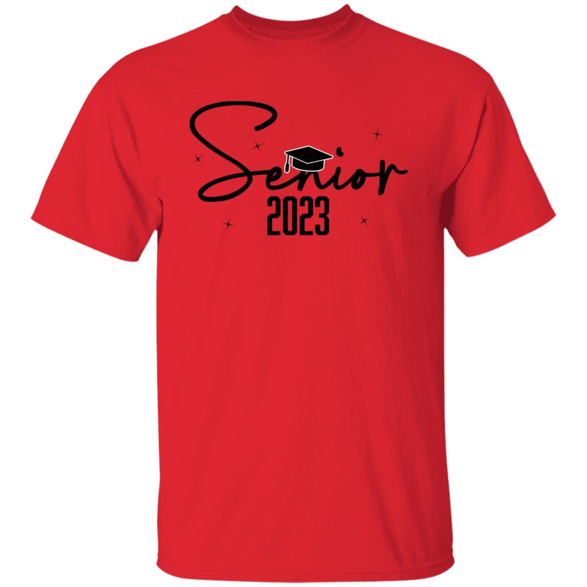 GeckoCustom Senior 2023 Sweatshirt Class of 2023 Sweatshirt H422 Basic Tee / Red / S