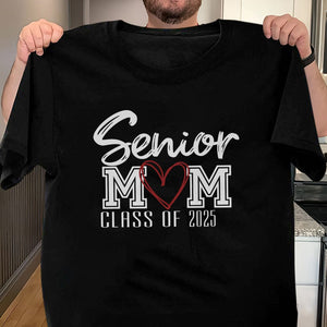 GeckoCustom Senior Mom Class Of 2025 Graduation Dark Shirt NHS87 890613 Premium Tee (Favorite) / P Black / S