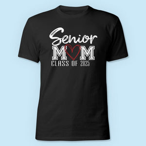 GeckoCustom Senior Mom Class Of 2025 Graduation Dark Shirt NHS87 890613