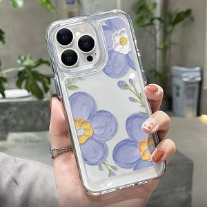 GeckoCustom Soft Clear Phone Case For iPhone 11 Case iPhone 13 14 Pro Max 12 13 Pro Max XR XS X 14 8 7 Plus SE 2022 Butterfly Flower Cover TD26 / For iPhone X XS