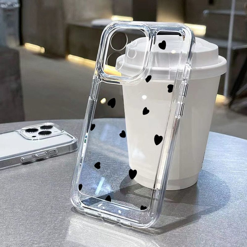 GeckoCustom Soft Clear Phone Case For iPhone 11 Case iPhone 13 14 Pro Max 12 13 Pro Max XR XS X 14 8 7 Plus SE 2022 Butterfly Flower Cover