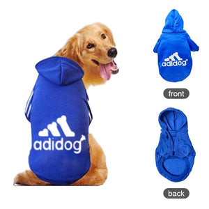 GeckoCustom Soft Fleece Pet Dog Clothes Dogs Hoodies Warm Sweatshirt Pet Costume Jacket For Chihuahua French Bulldog Labrador Dogs Clothes Blue / S 1.5KG-2KG / China