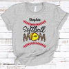 GeckoCustom Softball Mom Shirt Personalized Custom Softball Shirt H498 Basic Tee / White / S