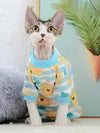 GeckoCustom Sphynx Cat Clothes Cute Cotton Kitten Cat Jumpsuit Warm Cats Overalls Hoodies Costumes For Sphinx Devon Cat ropa para gato