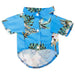 GeckoCustom Summer Dog Clothes Cool Beach Hawaiian Style Dog Cat Shirt Short Sleeve Coconut Tree Printing 2023 New Fashion Gift For Pet Blue Coconut tree / S