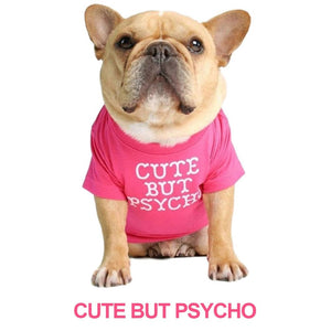 GeckoCustom Summer/Spring Dog Clothes Quality Breathable Pet Clothing Soft Letters Printed French Bulldog Clothes for Small Dogs T-shirt Pink B / S