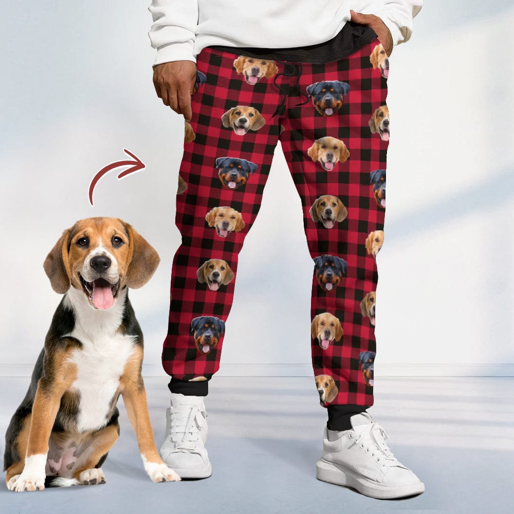 GeckoCustom Sweatpants Christmas Custom Photo Dog Cat For Men and Women N369 888993