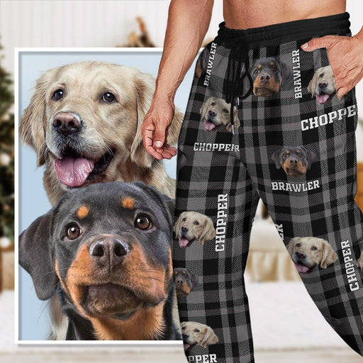 GeckoCustom Sweatpants Custom Photo And Name Dog Cat For Men And Women's N369 888775