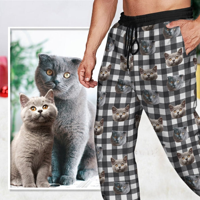 GeckoCustom Sweatpants Custom Photo Dog Cat With Christmas Pattern N369 888993 For Man / XS