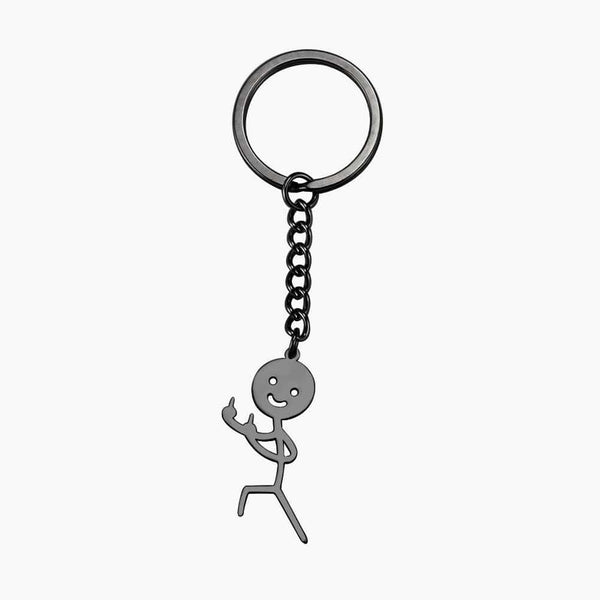 Cute Trend Finger Stickman Keychain - Geckocustom.com