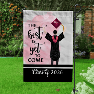 GeckoCustom The Best Is Yet To Come Class Of - Boy Version Flag, Senior Gift, Graduation Day HN590 HA75 891886