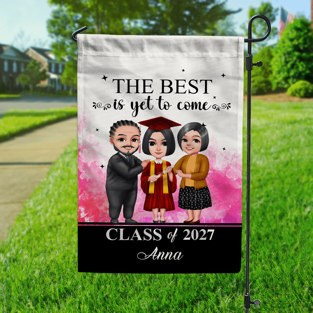 GeckoCustom The Best Is Yet To Come Graduation Garden Flag HN590