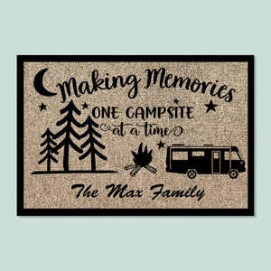 GeckoCustom The Best Memories Are Made Camping Doormat N369 888243 15x24in-40x60cm