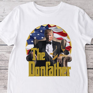 GeckoCustom The Donfather Trump With US Flag Bright Shirt HO82 891030