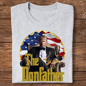 GeckoCustom The Donfather Trump With US Flag Bright Shirt HO82 891030