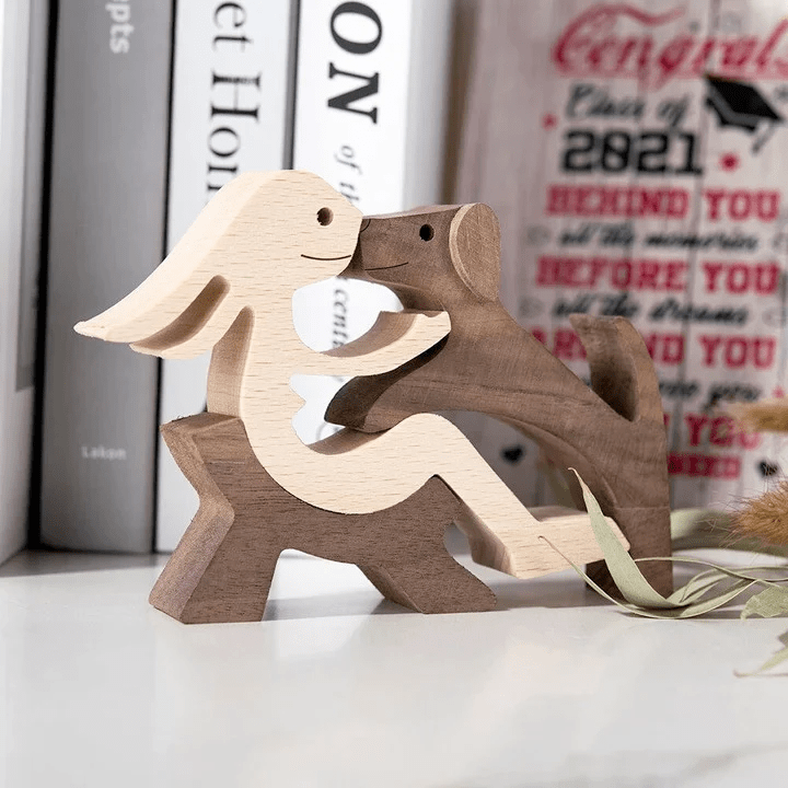 GeckoCustom The Love Between You And Your Fur-Friend - Gift For Pet Lovers Wood Sculpture T286 HN590
