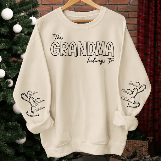 GeckoCustom This Grandma Belongs To Family Sweatshirt Personalized Gift N304 890175