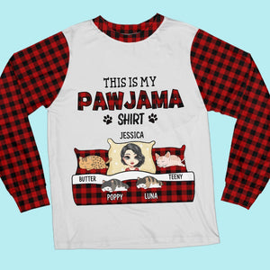 GeckoCustom This Is My Pawjama Shirt Cat Pajamas Personalized Gift N304 889652 For Adult / Only Shirt / XS