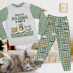 GeckoCustom This Is My Pawjama Shirt Cat Pajamas Personalized Gift N304 889652 For Adult / Combo Shirt And Pants (Favorite) / XS