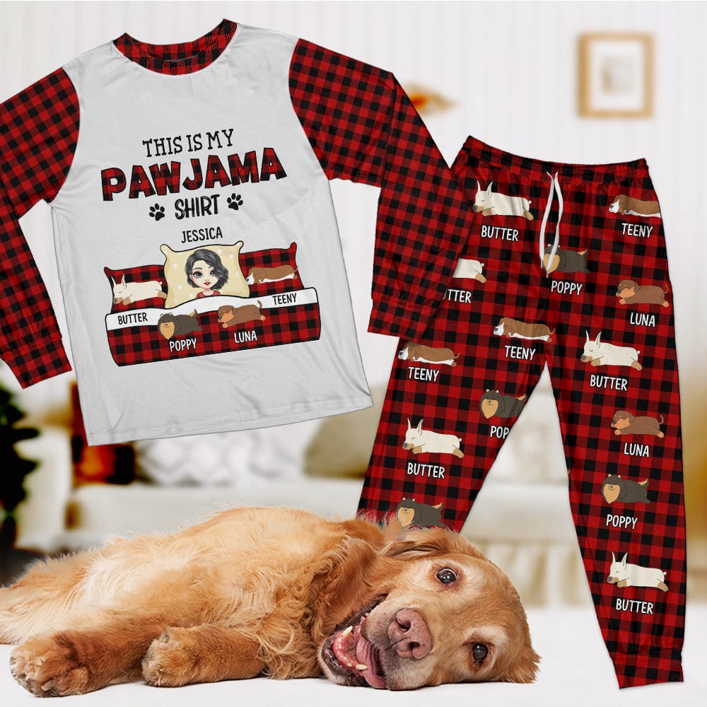 GeckoCustom This Is My Pawjama Shirt Dog Pajamas Personalized Gift N304 889650