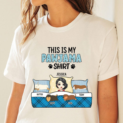 GeckoCustom This Is My Pawjama Shirt For Dog Lovers Shirt Personalized Gift TA29 889636 Premium Tee (Favorite) / P Light Blue / S