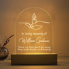 GeckoCustom Those We Love Don't Go Away Memorial Acrylic Plaque With LED Night Light TH10 891497 Acrylic / 7.9"x4.5"