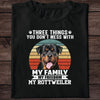 GeckoCustom Three Things You Don't Mess With Vintage Retro Photo Shirt, Personalized Custom Photo Dog  Shirt H458