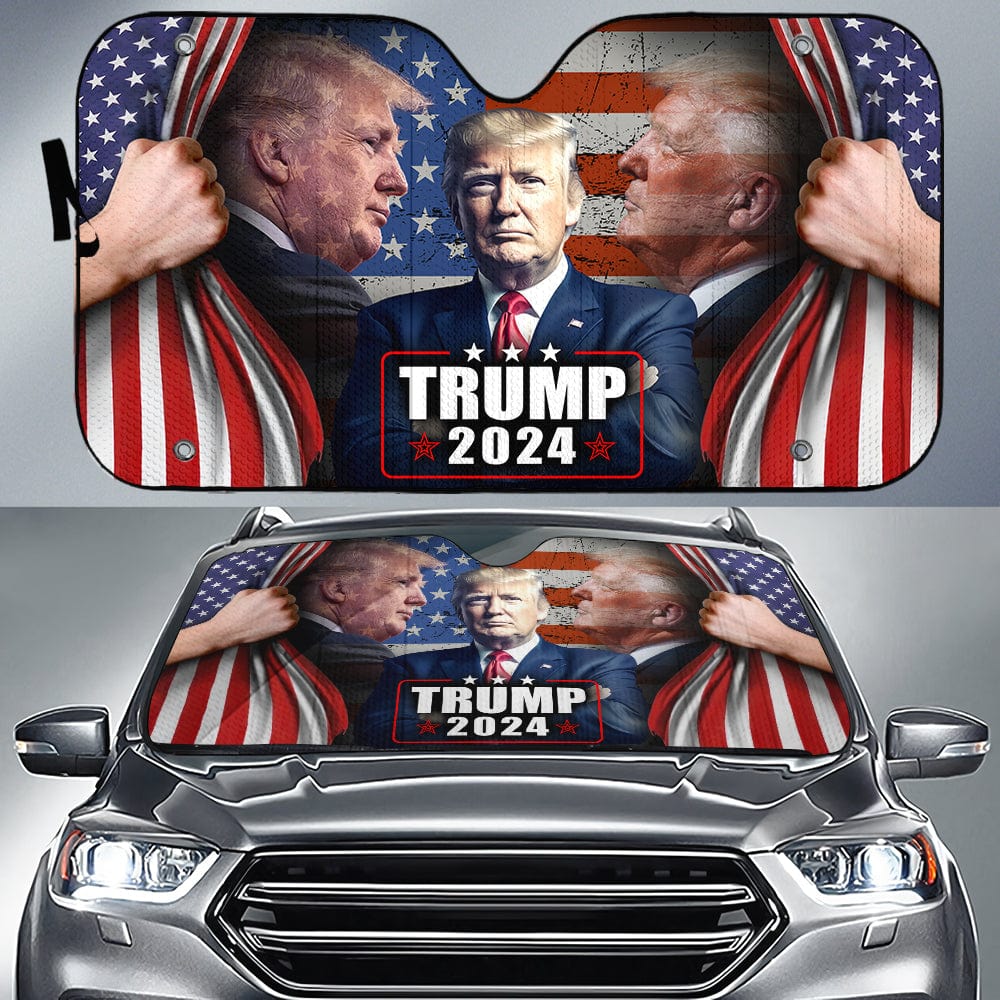GeckoCustom Trump 2024 Car Sunshade N369 891323