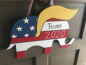 GeckoCustom Trump 2024 Door Hanger, Republican Door Hanger