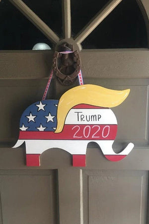 GeckoCustom Trump 2024 Door Hanger, Republican Door Hanger