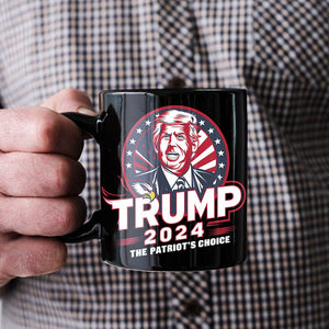 GeckoCustom Trump 2024 The Patriot's Choice Black Mug DM01 891183