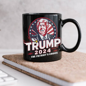 GeckoCustom Trump 2024 The Patriot's Choice Black Mug DM01 891183